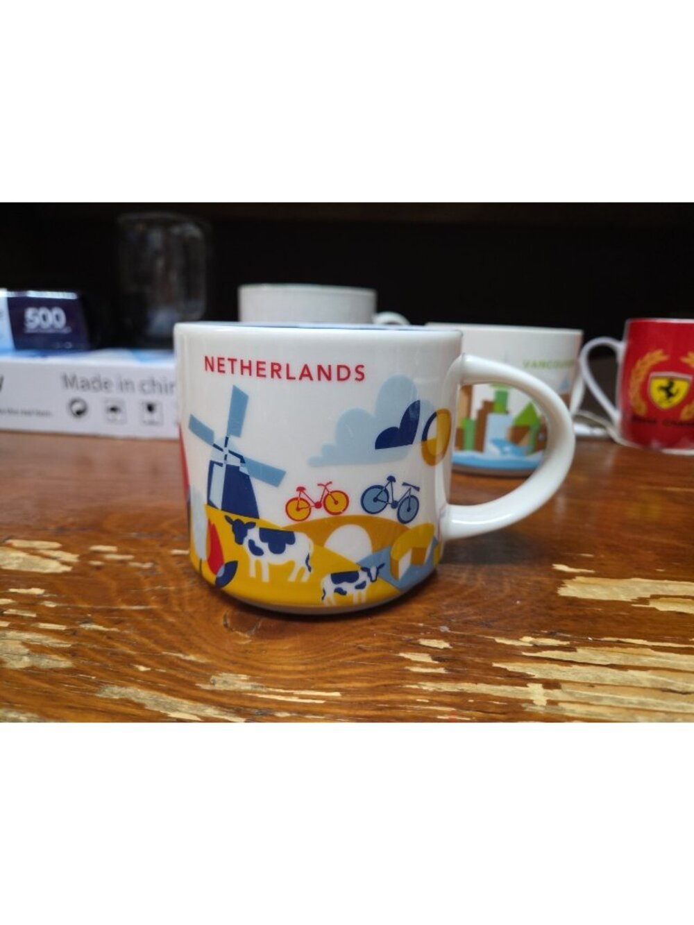 Starbucks Netherlands You Are Here Mug Windmill Bicycle Canal Coffee Cup YAH